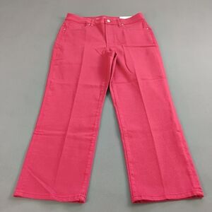 Chico's High-Rise Straight Leg Crop Women's Size 1.5 Cherry Strech Denim NEW